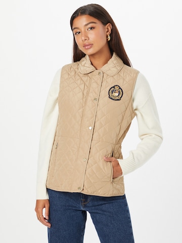 Gilet Lauren Ralph Lauren en beige : devant