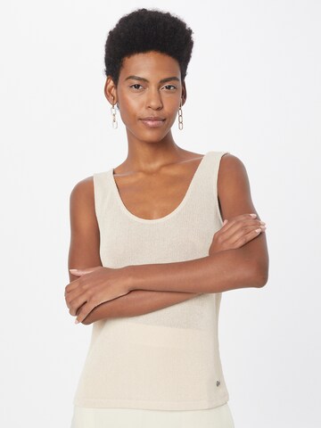 GARCIA Gebreide top in Beige: voorkant