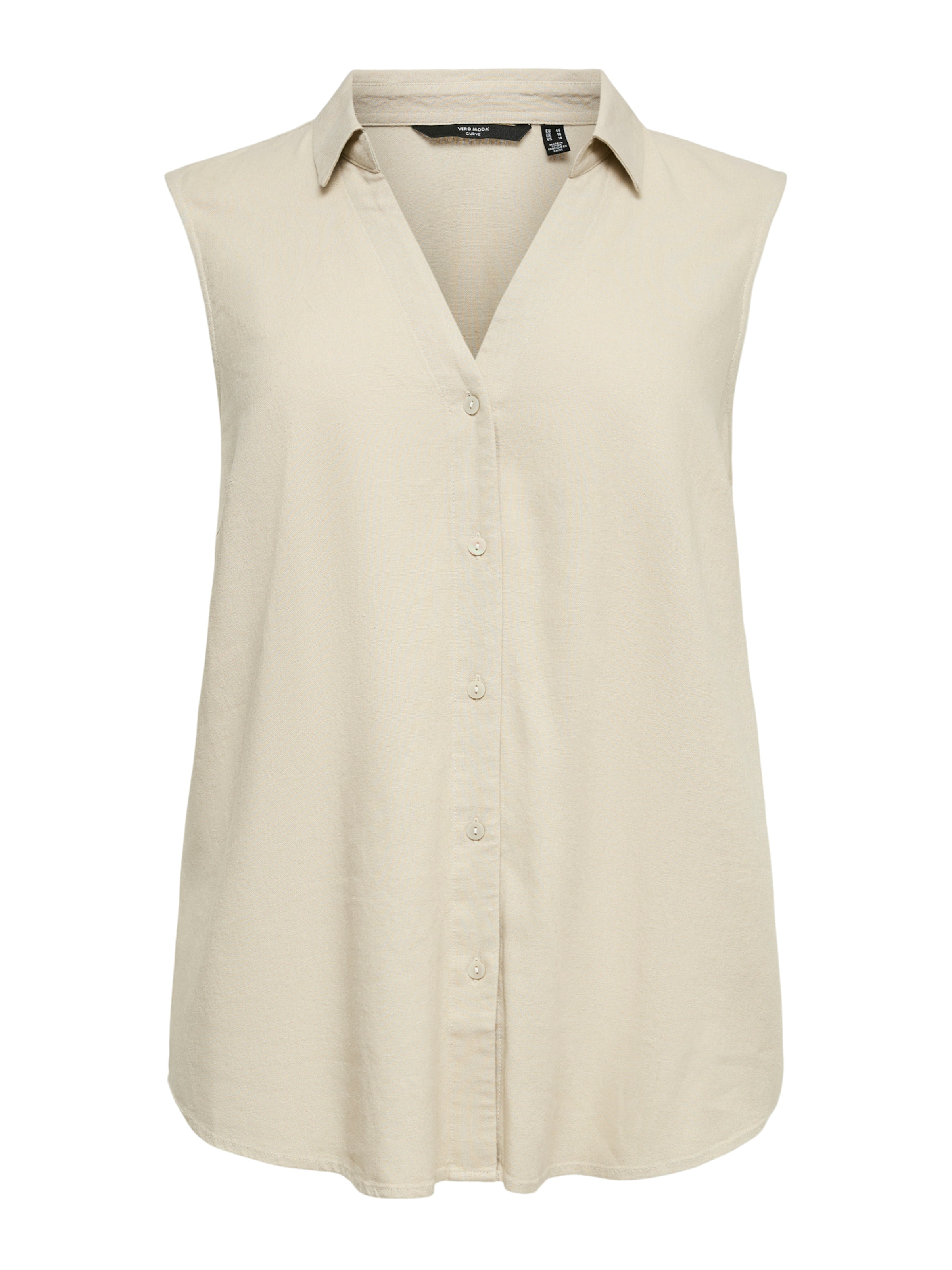 Vero Moda Curve - Blusa 'VMCMYMILO' en gris: frente