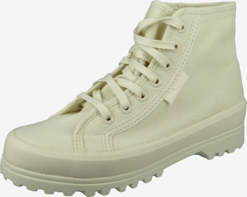 SUPERGA - Sapatilhas altas em bege: frente