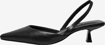 ONLYCipele s potpeticom i otvorenom petom - crna boja: prednji dio