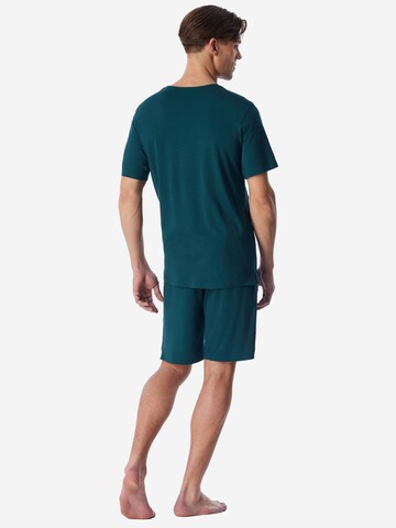 Pyjama long ' Modern Bonded ' SCHIESSER en vert