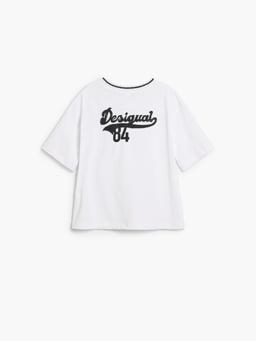 Desigual T-shirt 'Baseball' i vit