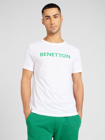 T-Shirt UNITED COLORS OF BENETTON en blanc : devant
