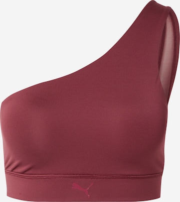PUMA Bustier Športni nederček 'PWRSHAPE' | rdeča barva: sprednja stran
