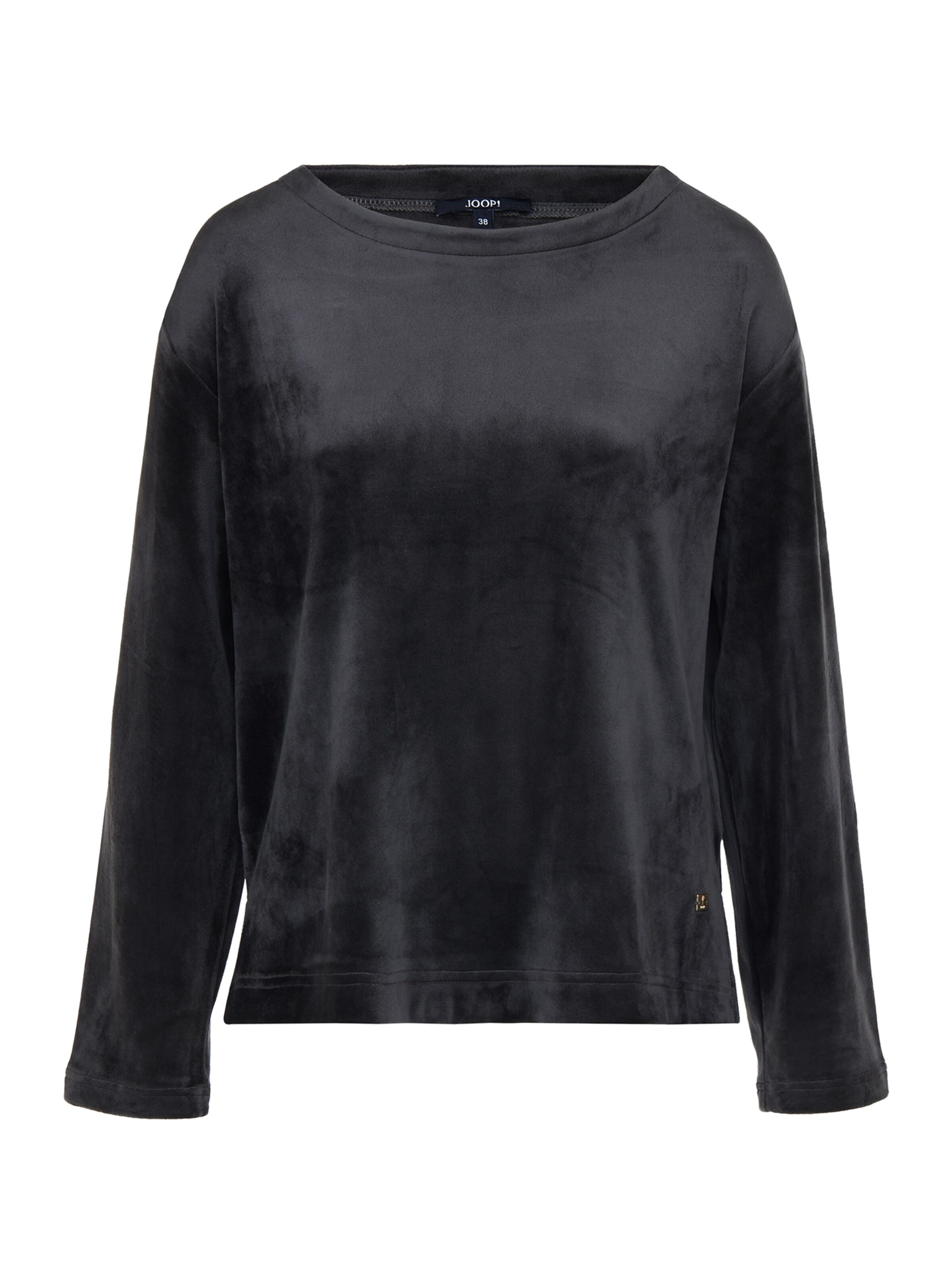 JOOP! Shirt ' Velvet Oversized ' in Zwart: voorkant