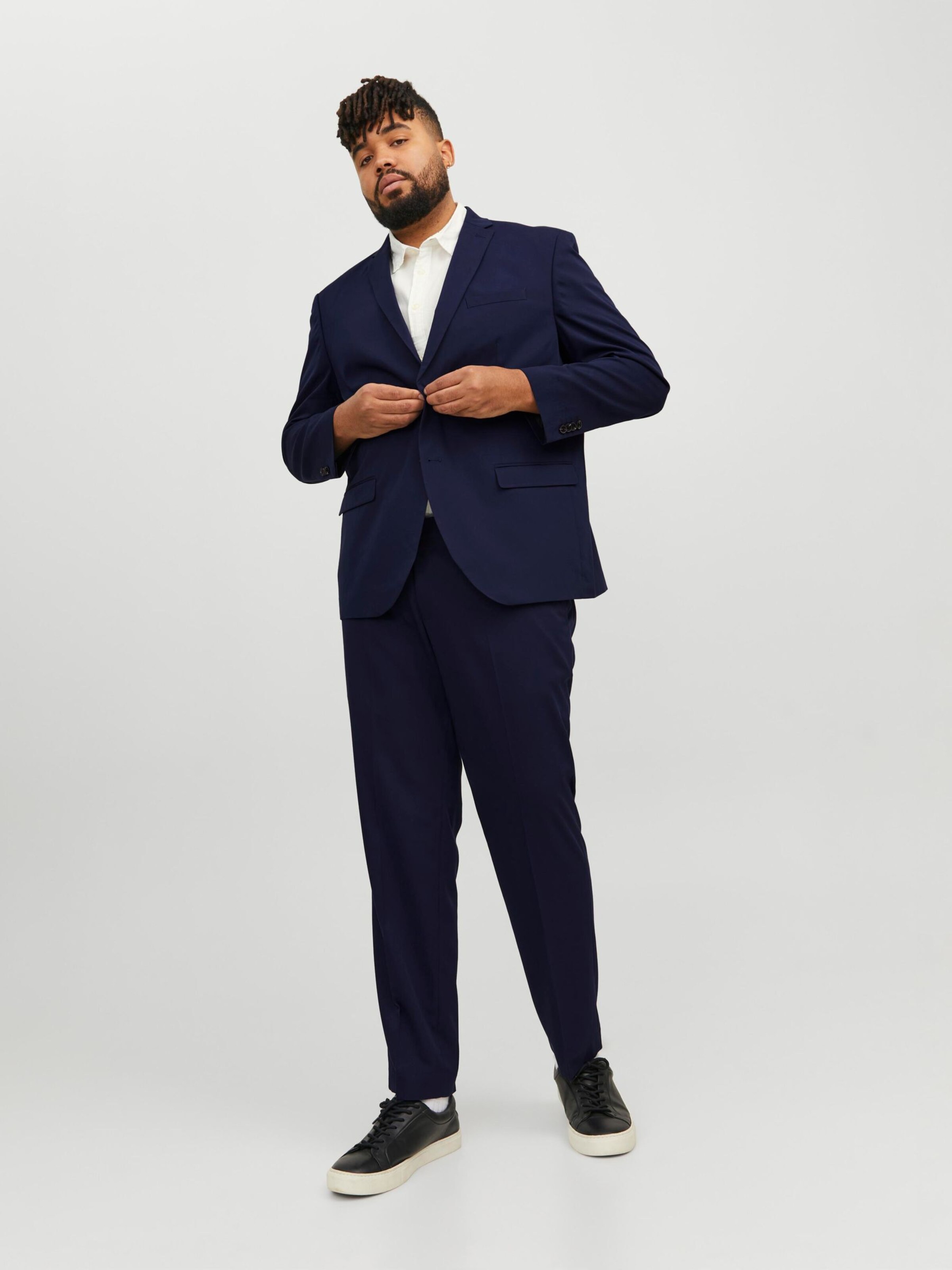 Jack & Jones Plus Слим Костюм 'Franco' в Синий