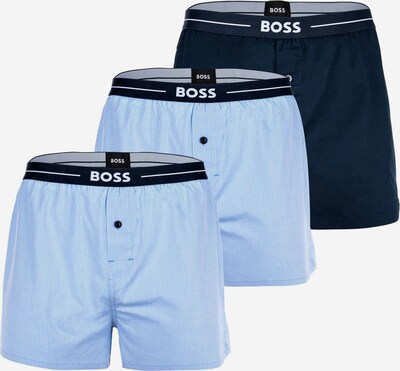 BOSS Boxers en bleu / blanc, Vue avec produit