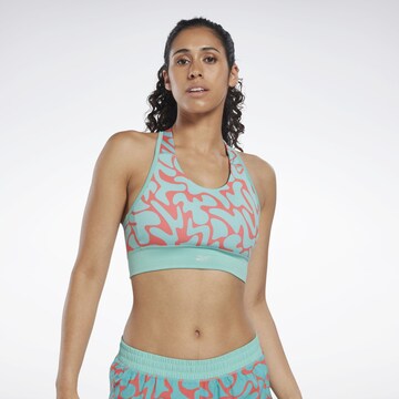 Reebok - Soutien Bustier Soutien de desporto em azul: frente