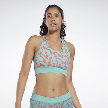 Bustier Soutien-gorge de sport Reebok en bleu : devant