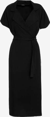 Stylove - Vestido camisero en negro: frente