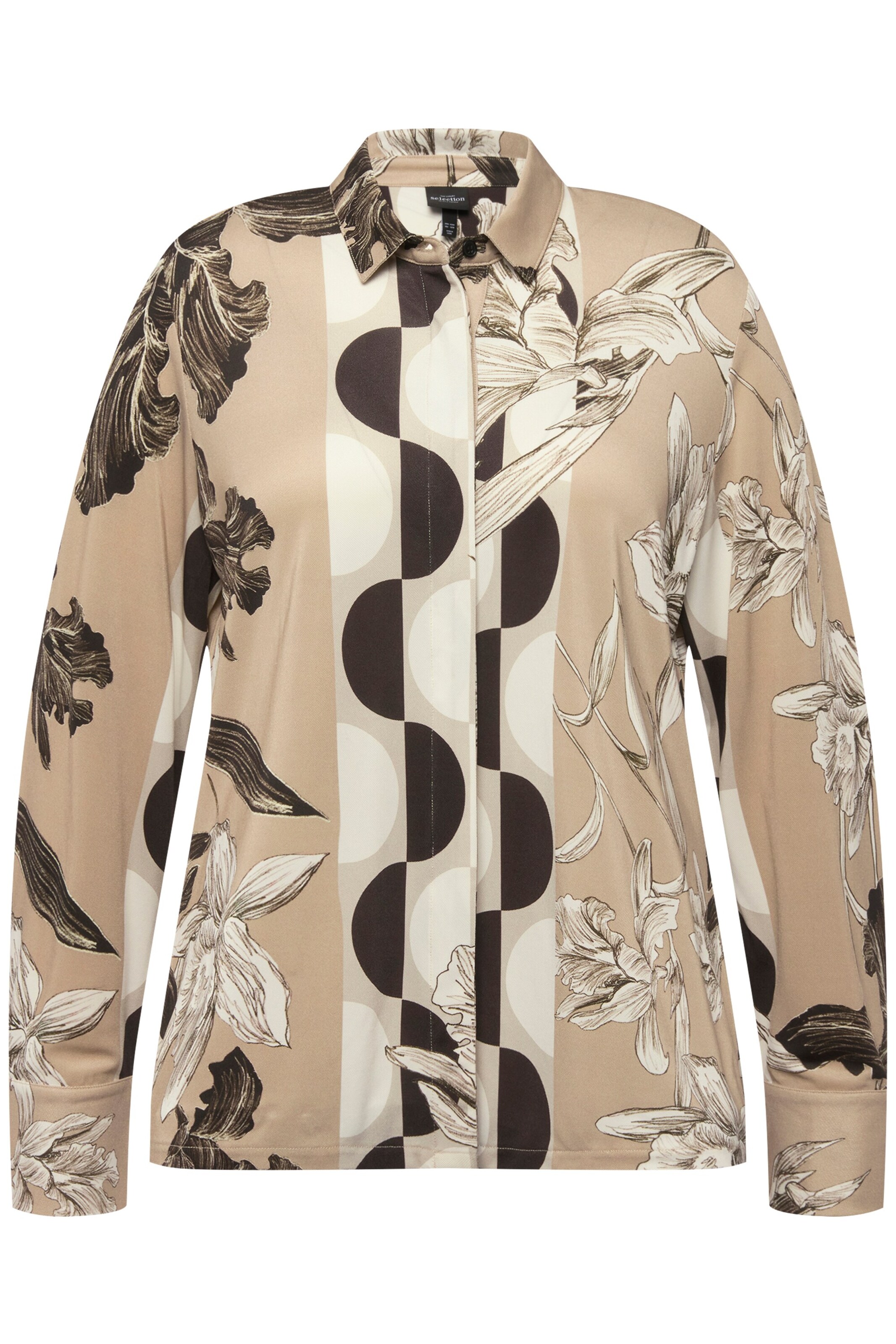 Ulla Popken Blouse in Beige: front