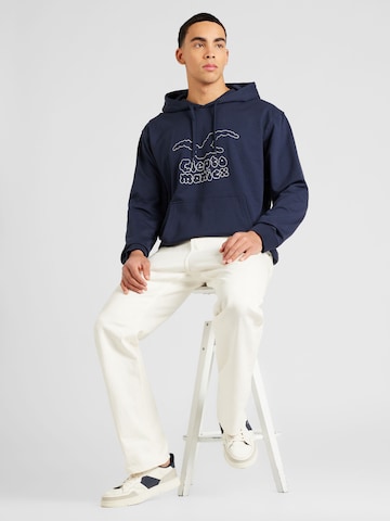 Cleptomanicx Sweatshirt 'Clouds' in Blau