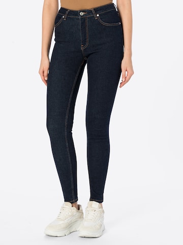 Warehouse Skinny Jeans in Blue: front