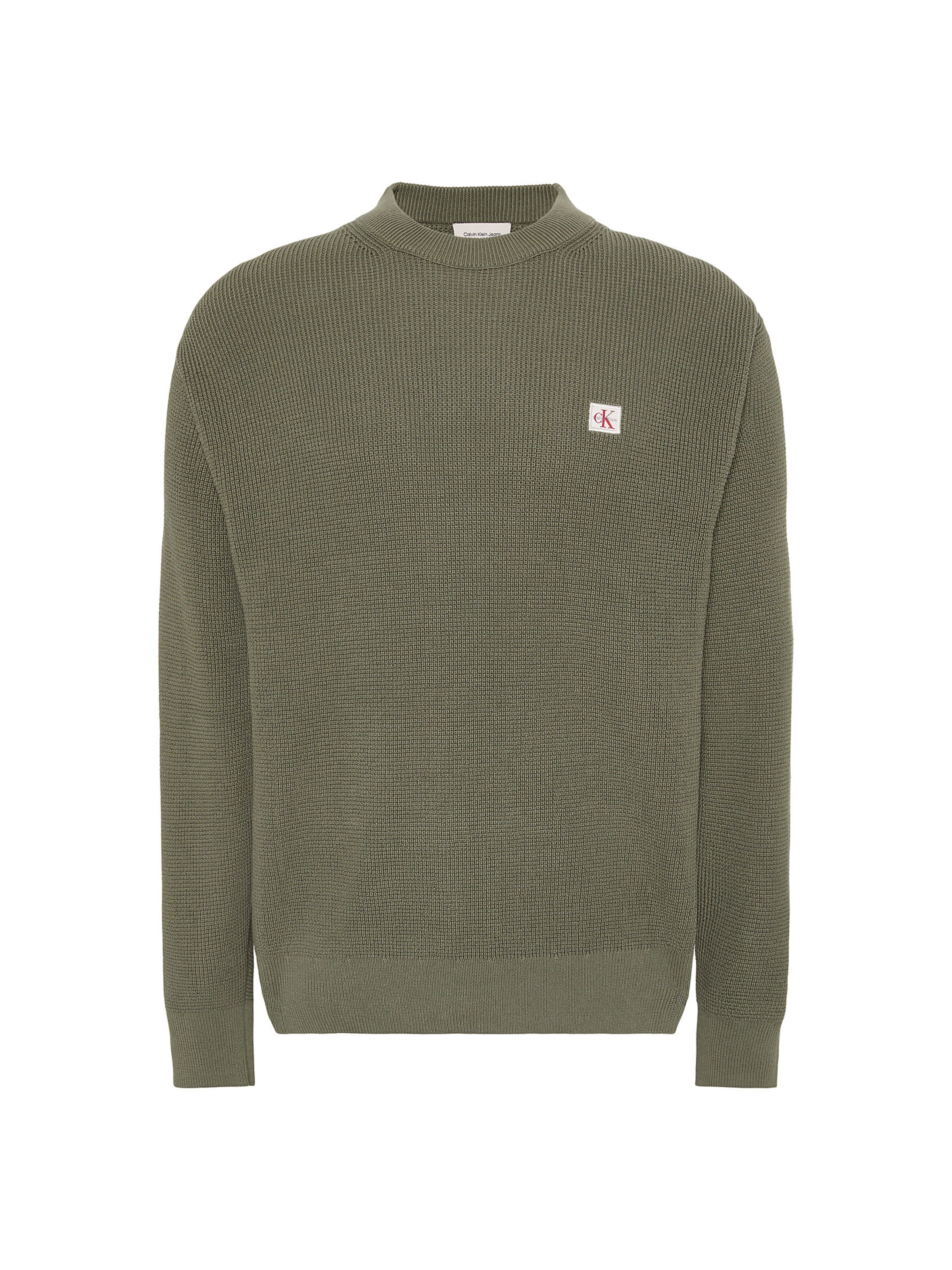 Calvin Klein Jeans Sweater in Green: front