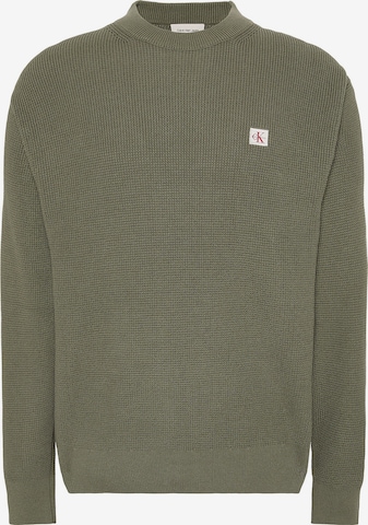 Calvin Klein Jeans Sweater in Green: front