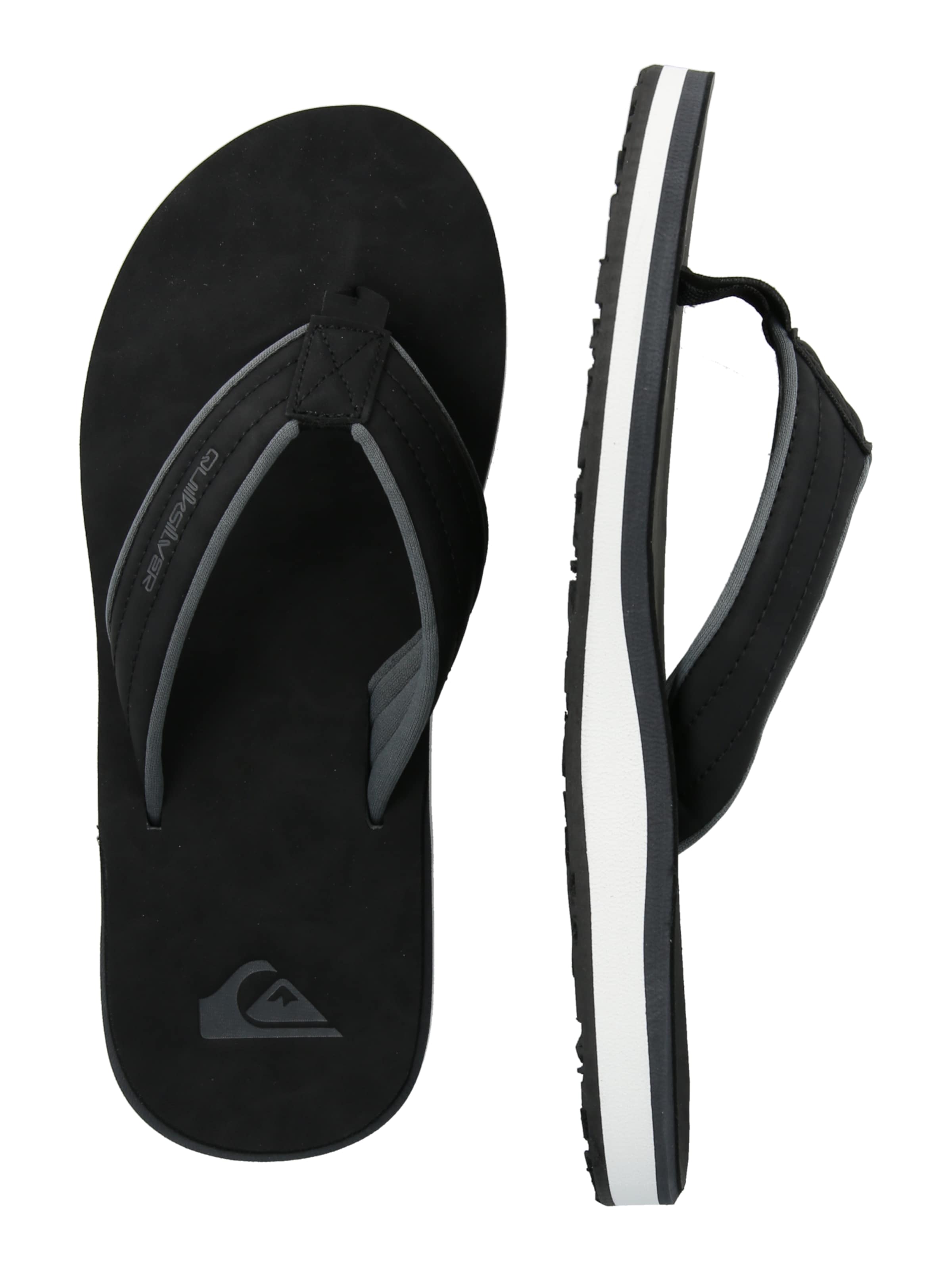 QUIKSILVER - Sandalias de dedo 'Carver' en negro