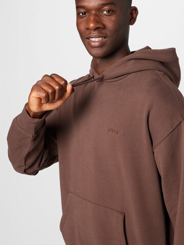 Sweat-shirt 'Red Tab Sweats Hoodie' LEVI'S ® en marron