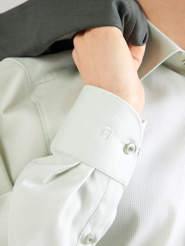 OLYMP - Slim Fit Camisa clássica em verde