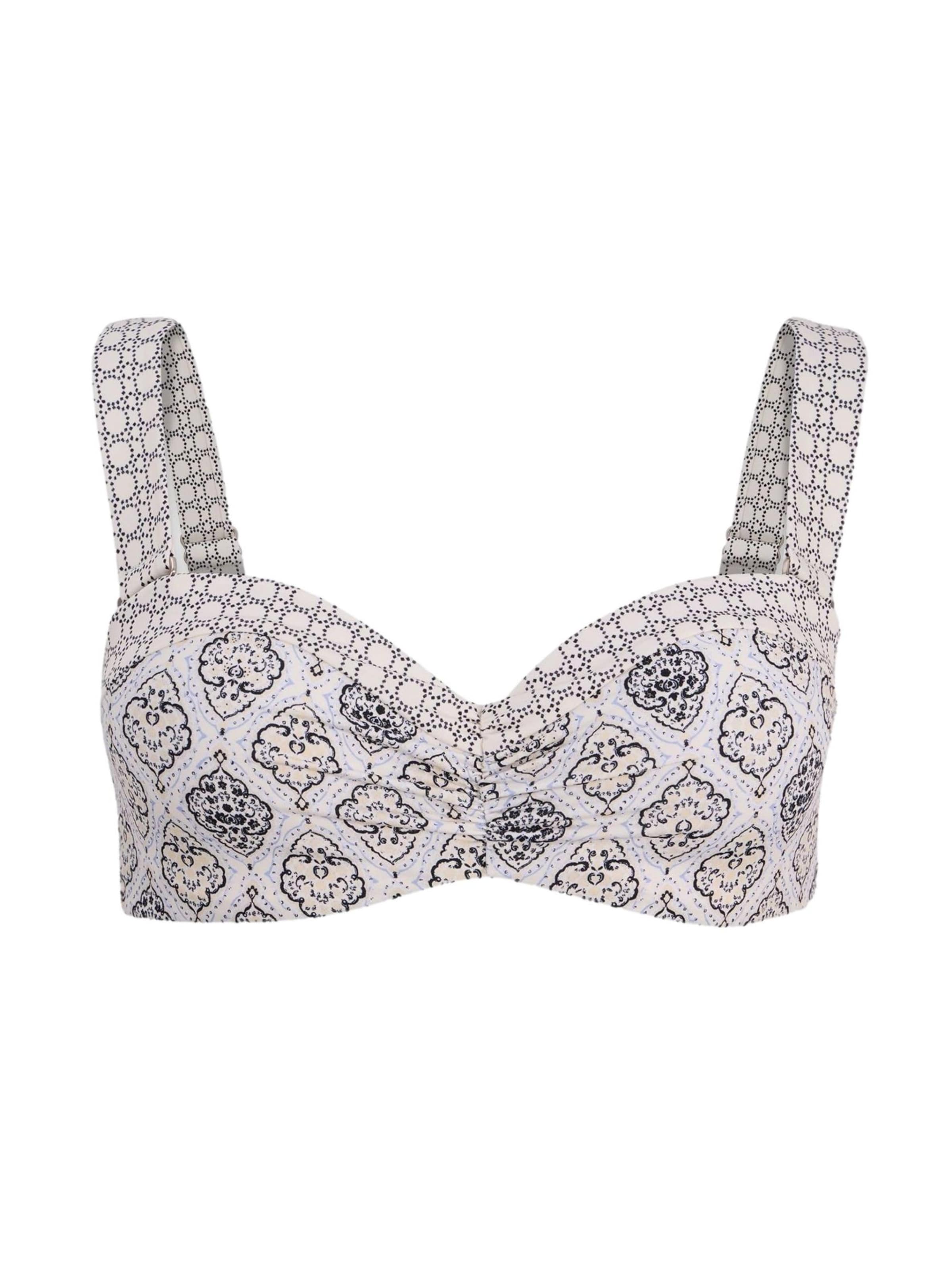 Mint Velvet Bralette Bikini top in White: front