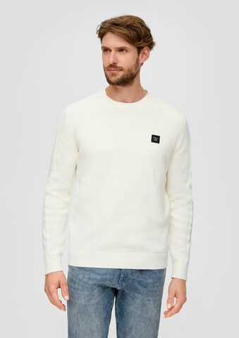 s.Oliver Sweater in Beige: front