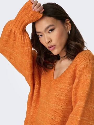 ONLY - Pullover 'CELINA' em laranja