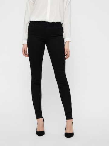 VERO MODA - Skinny Vaquero 'SEVEN' en negro: frente