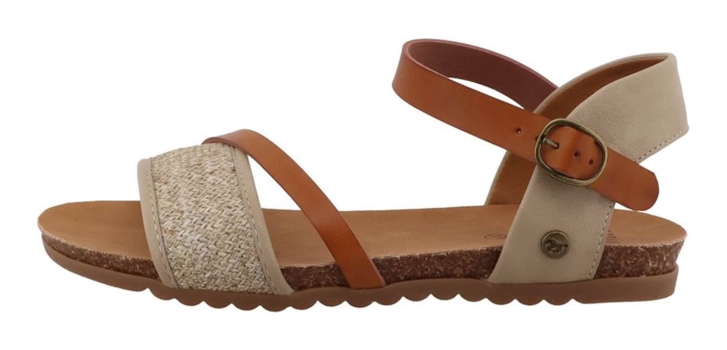 MUSTANG Sandale in Beige: Vorderseite