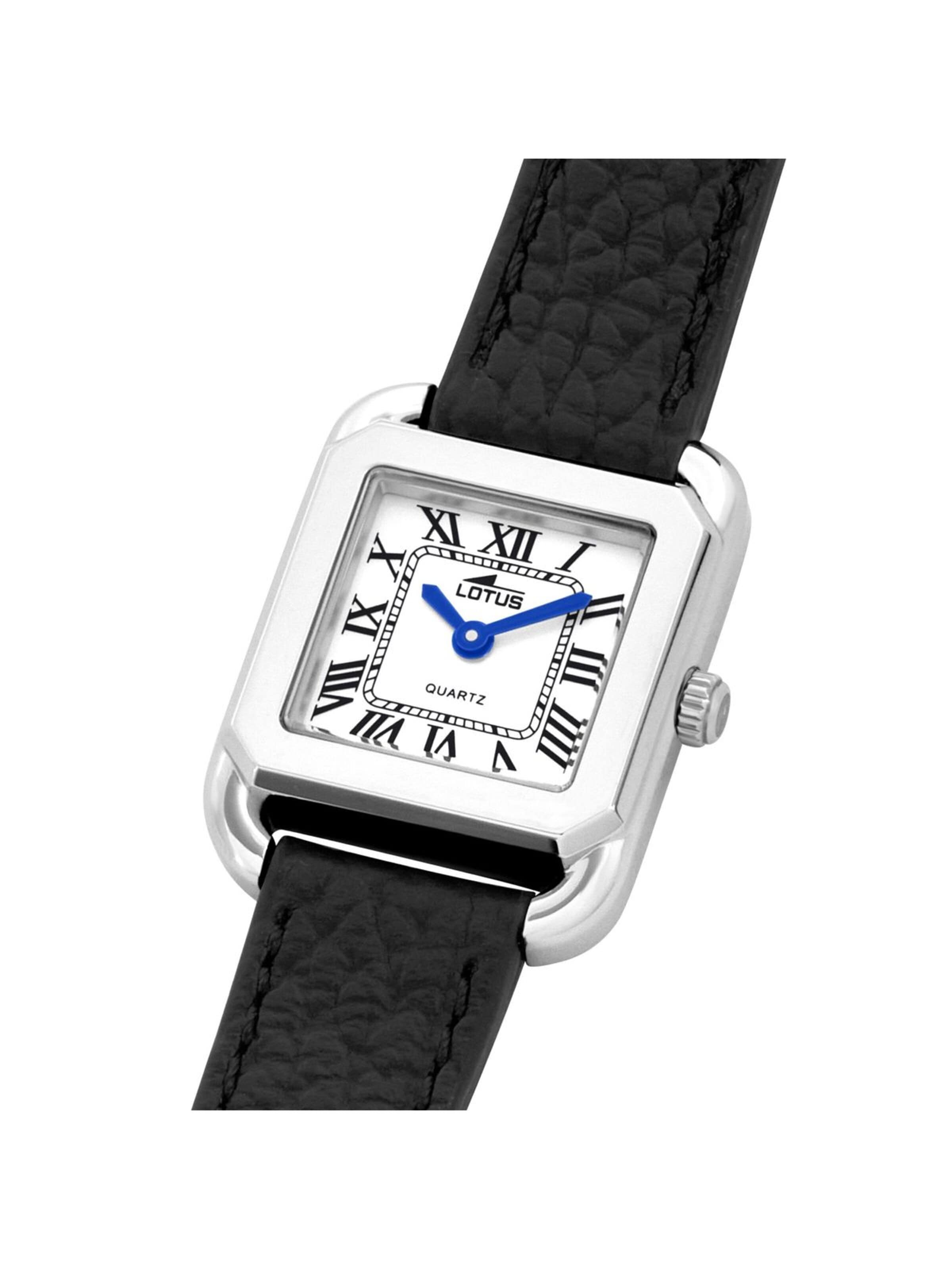 Montre à affichage analogique Lotus en noir
