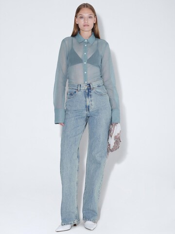 Dr. Denim Regular Jeans 'Echo High Straight - Jeans'‌ in Blau