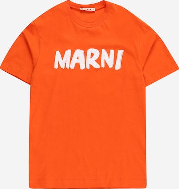 Maglietta di Marni in arancione: frontale