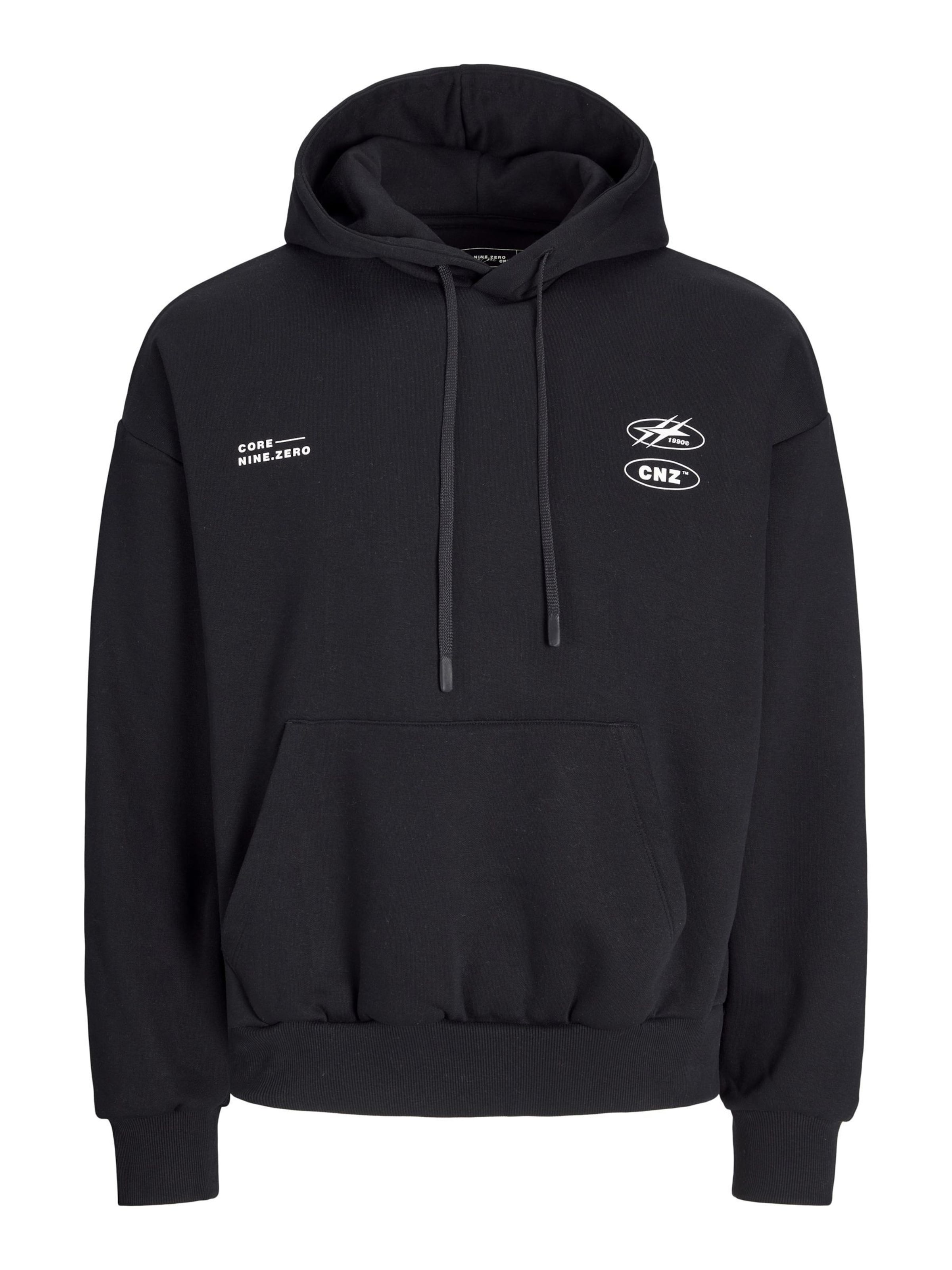 JACK & JONES Sweatshirt 'JCOCnz Berlin' in Zwart: voorkant