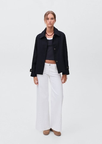 MANGO TEEN Between-Seasons Coat 'Parisn' in Blue: front