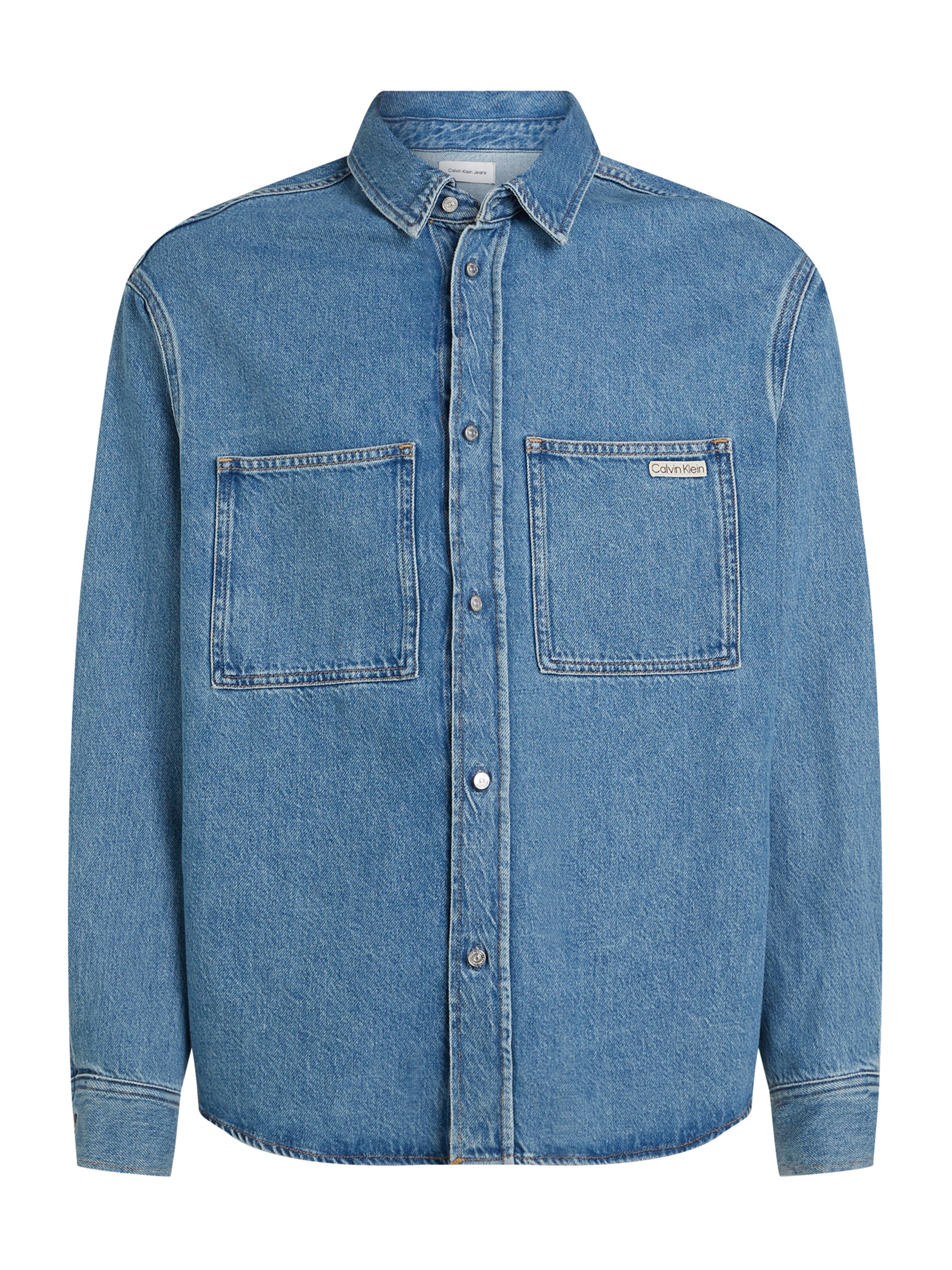 Calvin Klein Jeans Comfort Fit Hemd in Blau: Vorderseite