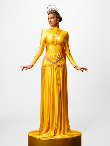 Mew Mews Dress 'Panya' in Gold: front