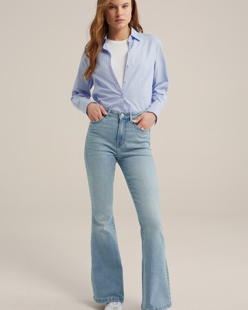 Evazați Jeans de la WE Fashion pe albastru