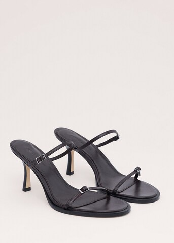 MANGO Pantolette in Braun