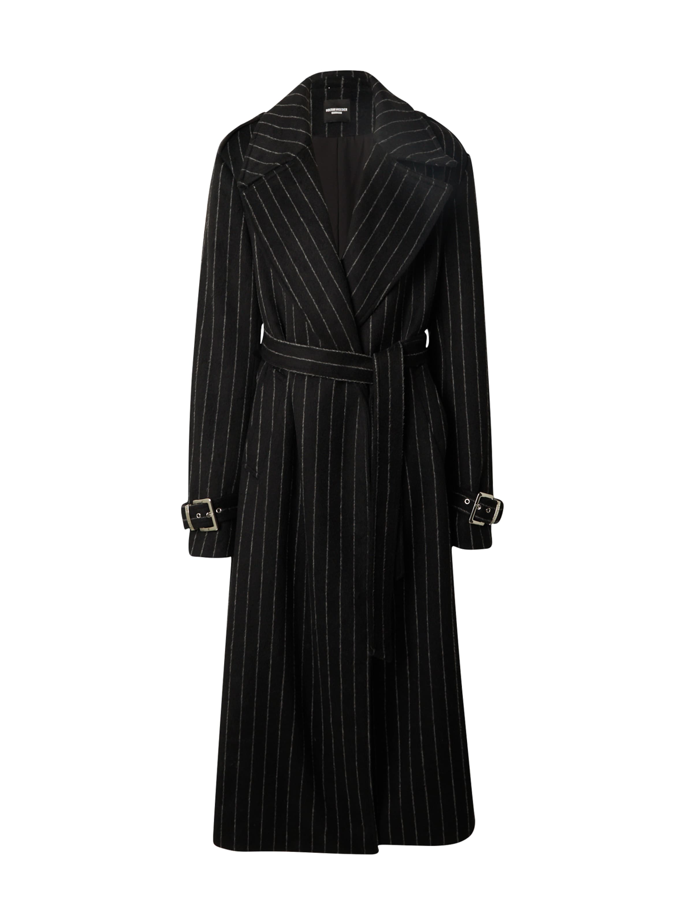 Hoermanseder Mantel in Schwarz: Vorderseite