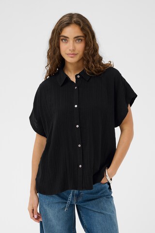 CULTURE Blouse 'Myra' in Zwart: voorkant