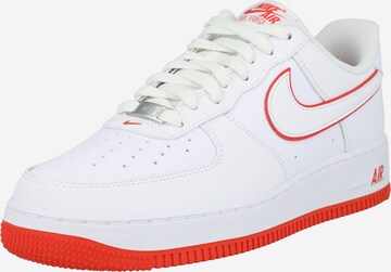 Baskets basses 'Air Force 1 '07' Nike Sportswear en blanc : devant