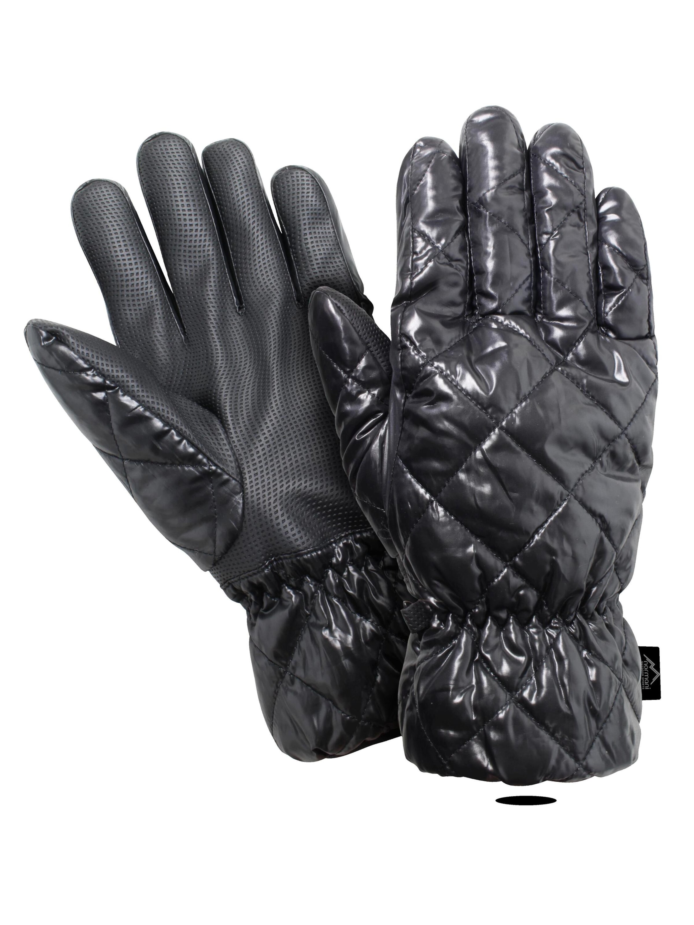 normani Vingerhandschoenen 'Cocoon' in Zwart: voorkant