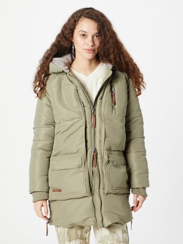 Sublevel Zimní kabát – zelená: přední strana