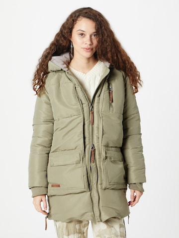 Manteau d’hiver Sublevel en vert : devant