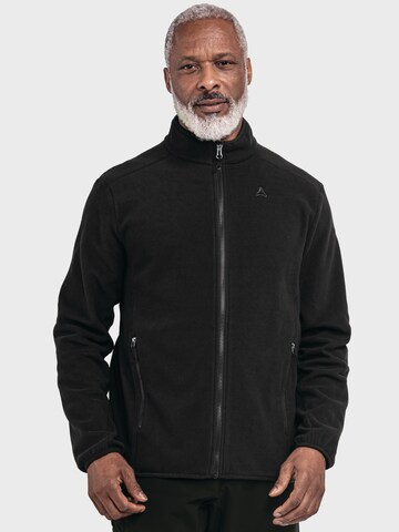 Veste en polaire fonctionnelle ' Hiking Fleece Jk Style Ash MNS ' Schöffel en noir : devant