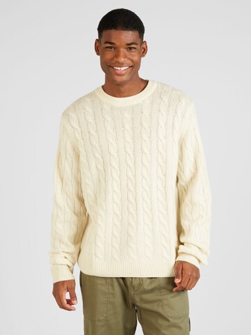 Carhartt WIP Sweater 'Cambell' in Beige: front