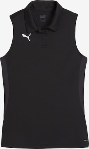 Tricou funcțional 'teamGOAL' de la PUMA pe negru: față