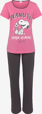 PEANUTS Pyjama in Pink: Vorderseite