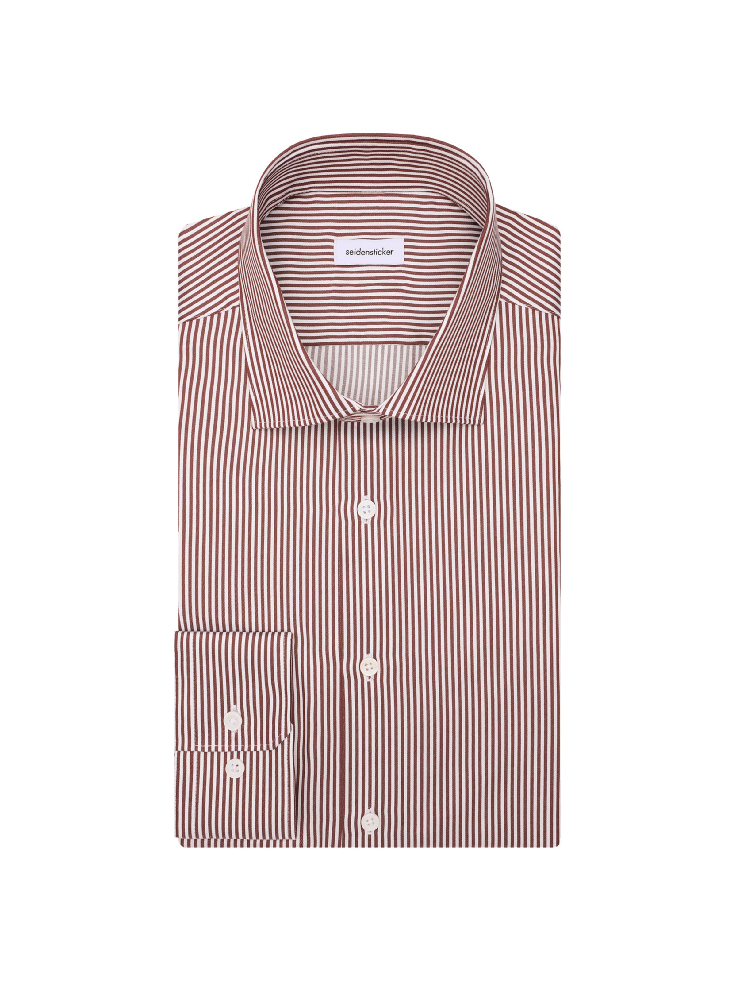 SEIDENSTICKER Slim fit Overhemd 'Schwarze Rose' in Rood