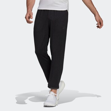 ADIDAS SPORTSWEAR Regular Workout Pants in Black: front