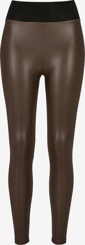 Urban Classics Leggings in Brown: front